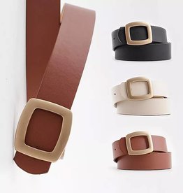 Susie Retro Vegan Leather Belt (4 colors)
