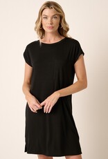 Mittoshop Kate Bamboo Pocket Dress - Black