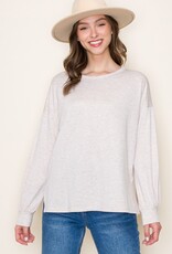 Staccato Juliette Everyday Terry Top - Oatmeal