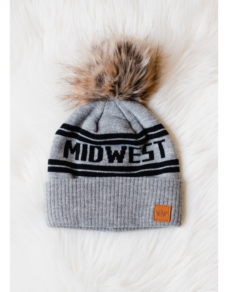 Pom Hat with Leather Patch – The Grater Good MN