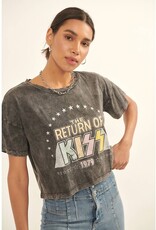 Vintage Canvas KISS The Return of KISS Graphic Tee - Charcoal