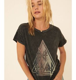 Vintage Canvas Def Leppard Graphic Tee - Charcoal