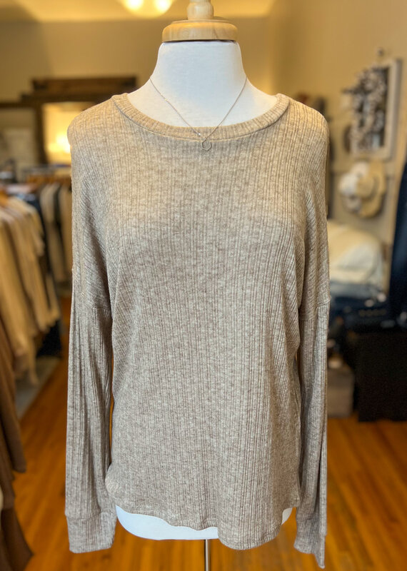 Bombom Ella Knit Top - Taupe