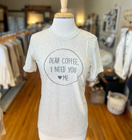 M.B. Paper Design Dear Coffee Tee - Oatmeal