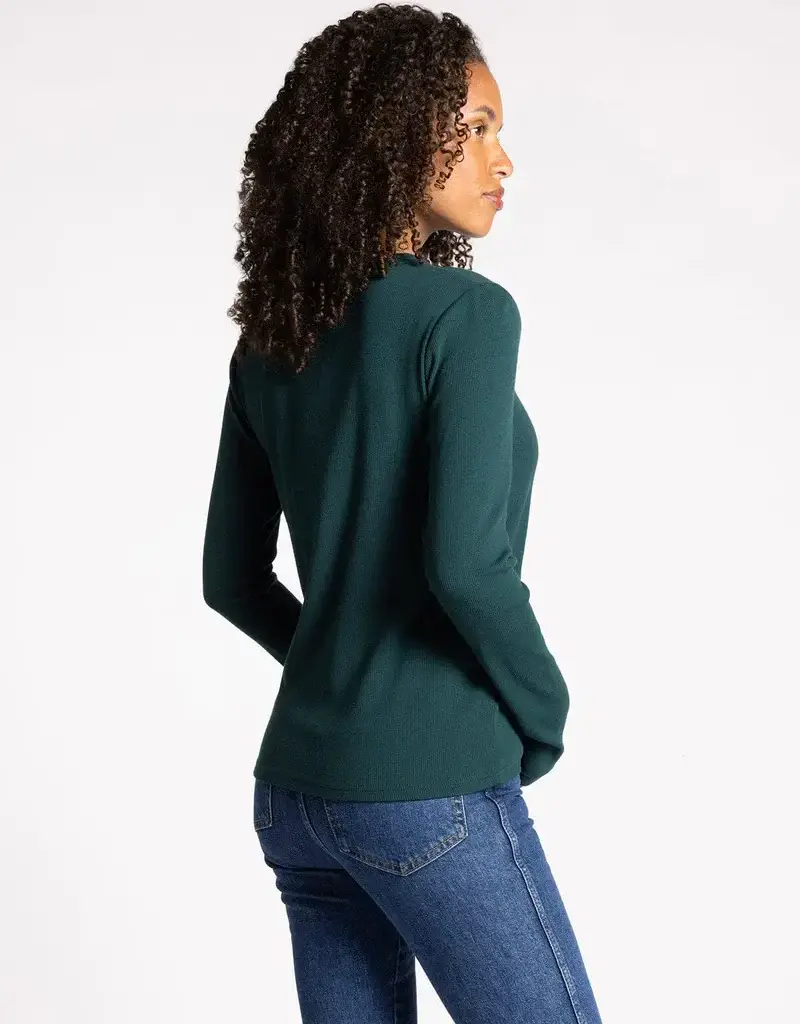 Thread and Supply Jess Long Sleeve Top - Evergreen