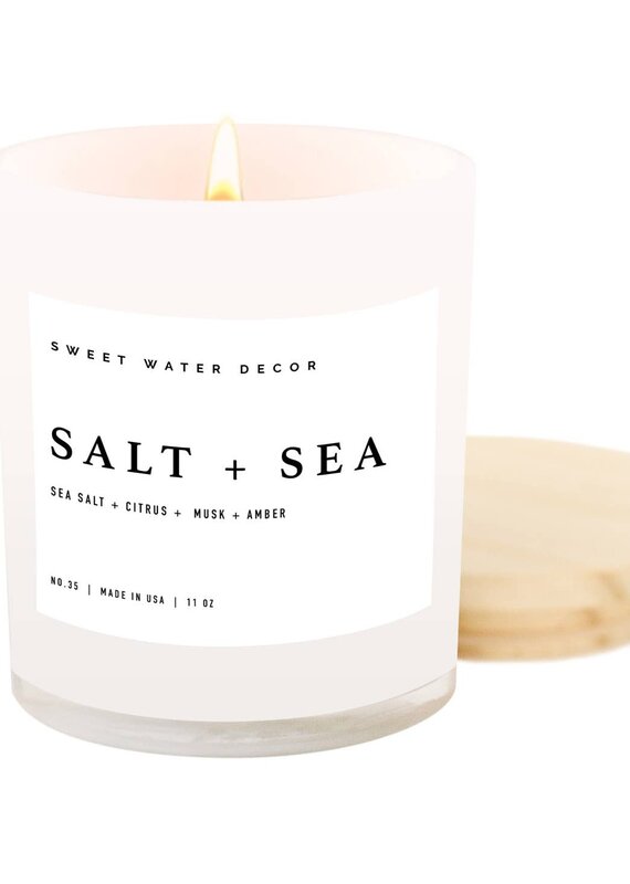 Sweet Water Decor Salt and Sea Soy Candle - 11oz