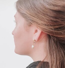 Pretty Simple Pearl Drop Earrings