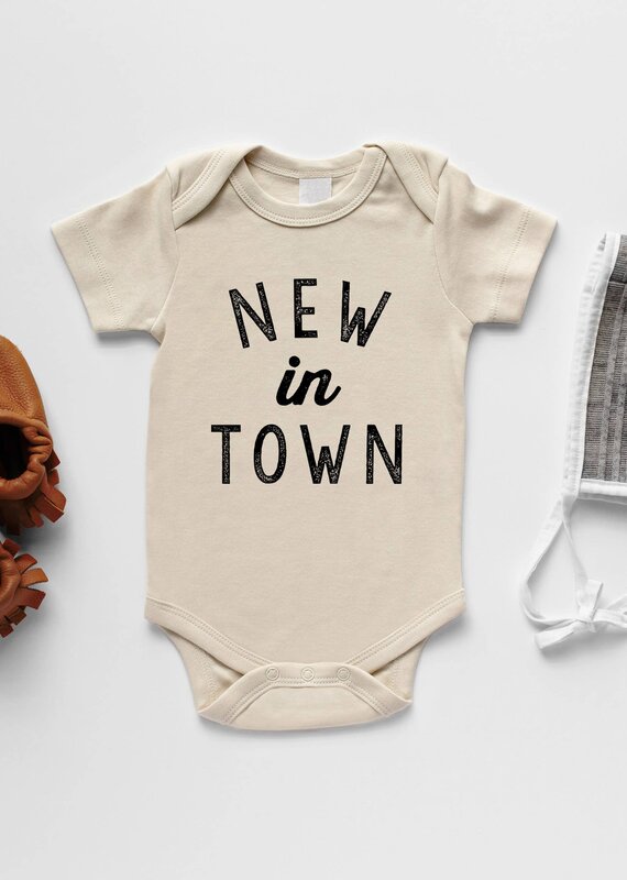 Gladfolk New In Town Organic Bodysuit - Cream