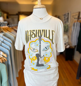 Oat Collective Nashville Tennessee Graphic Tee - Vintage White