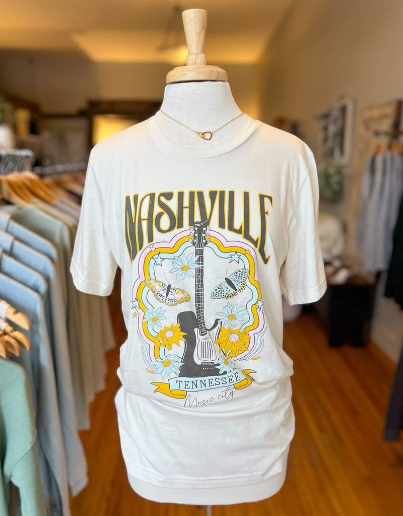 Oat Collective Nashville Tennessee Graphic Tee - Vintage White