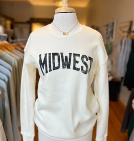 Oat Collective MIDWEST Sweatshirt - Vintage White