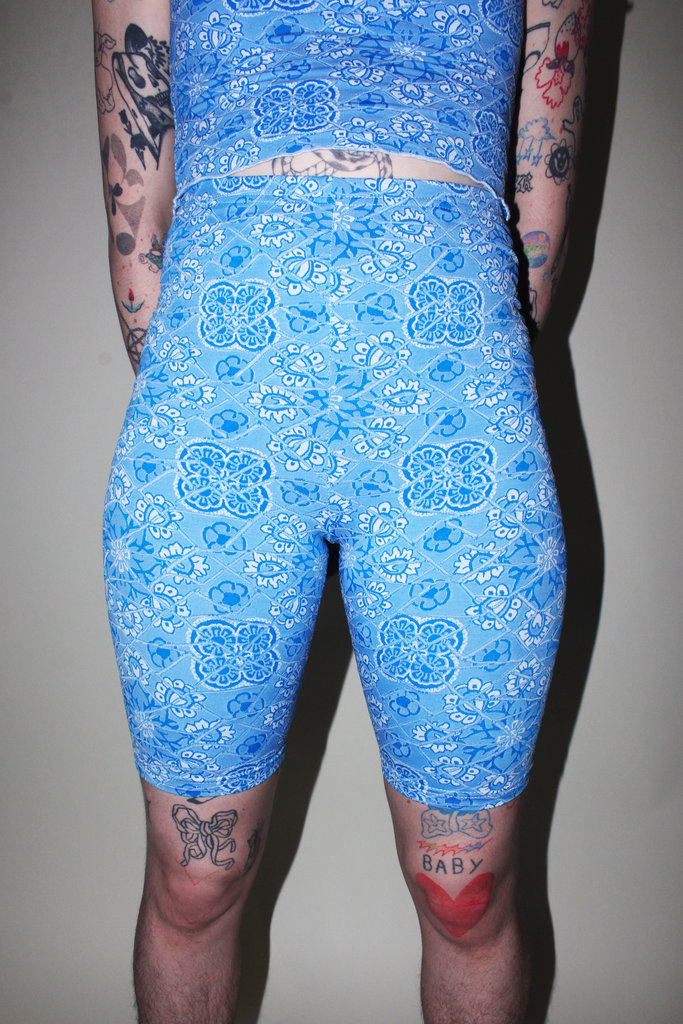 Studio Citizen Studio Citizen Bike Shorts in Blue Floral Print