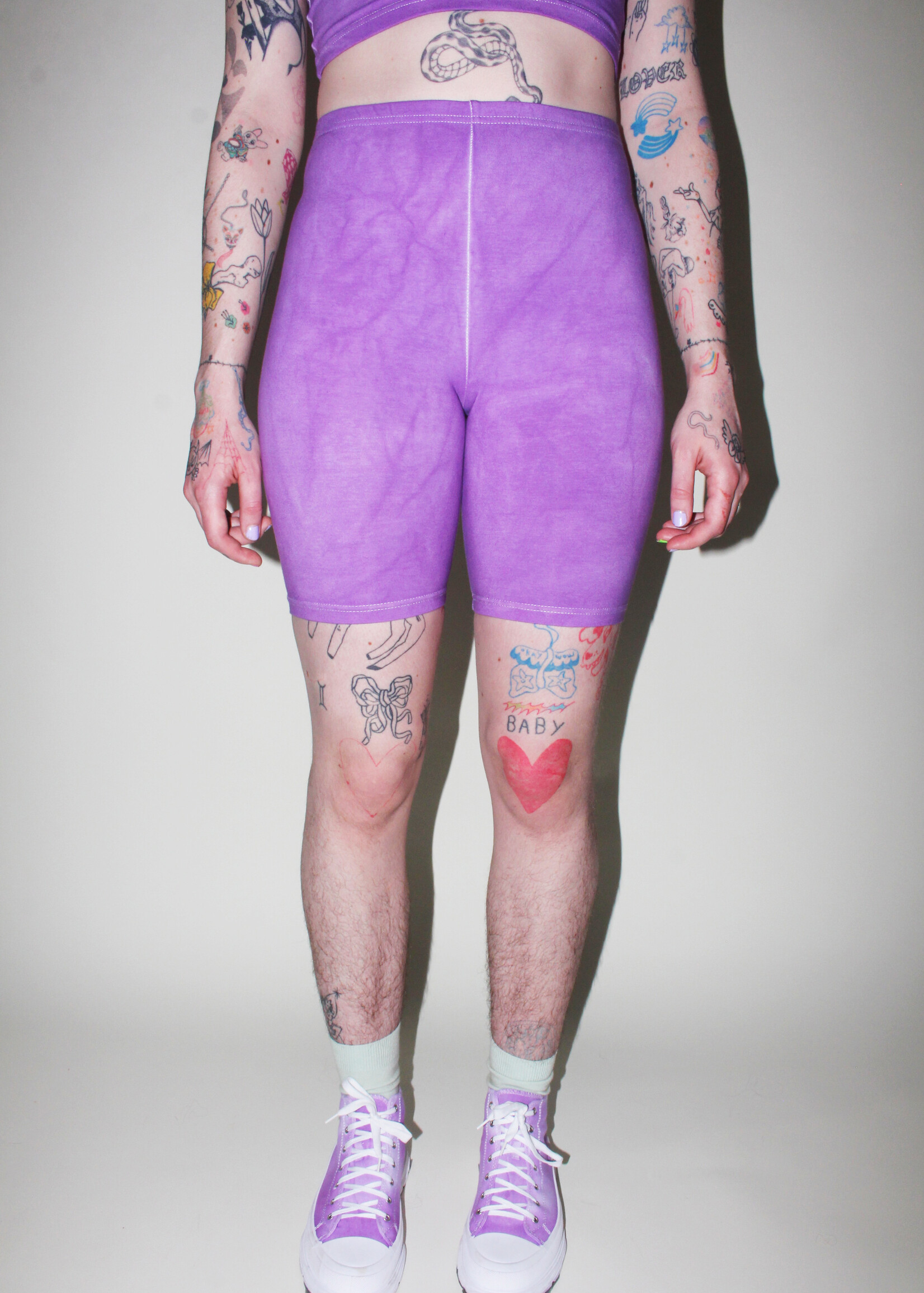 Studio Citizen Studio Citizen Bike Shorts in Purple Dye