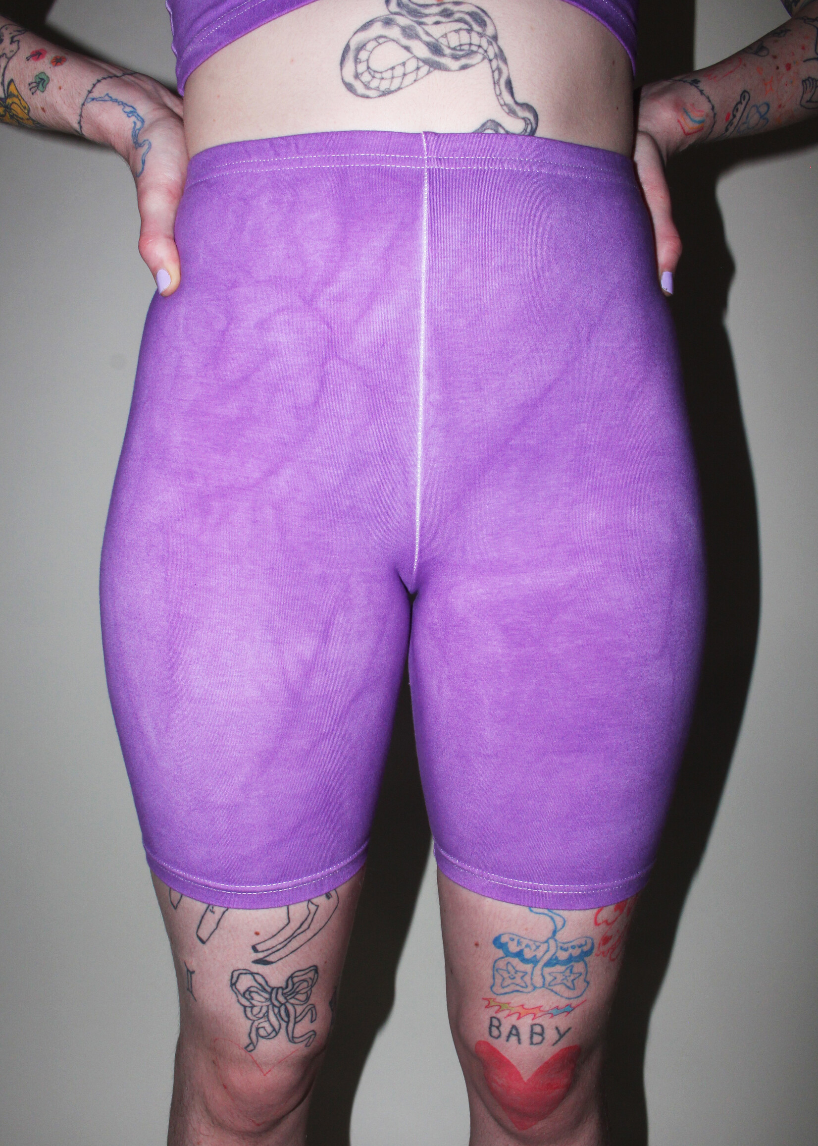 Studio Citizen Studio Citizen Bike Shorts in Purple Dye