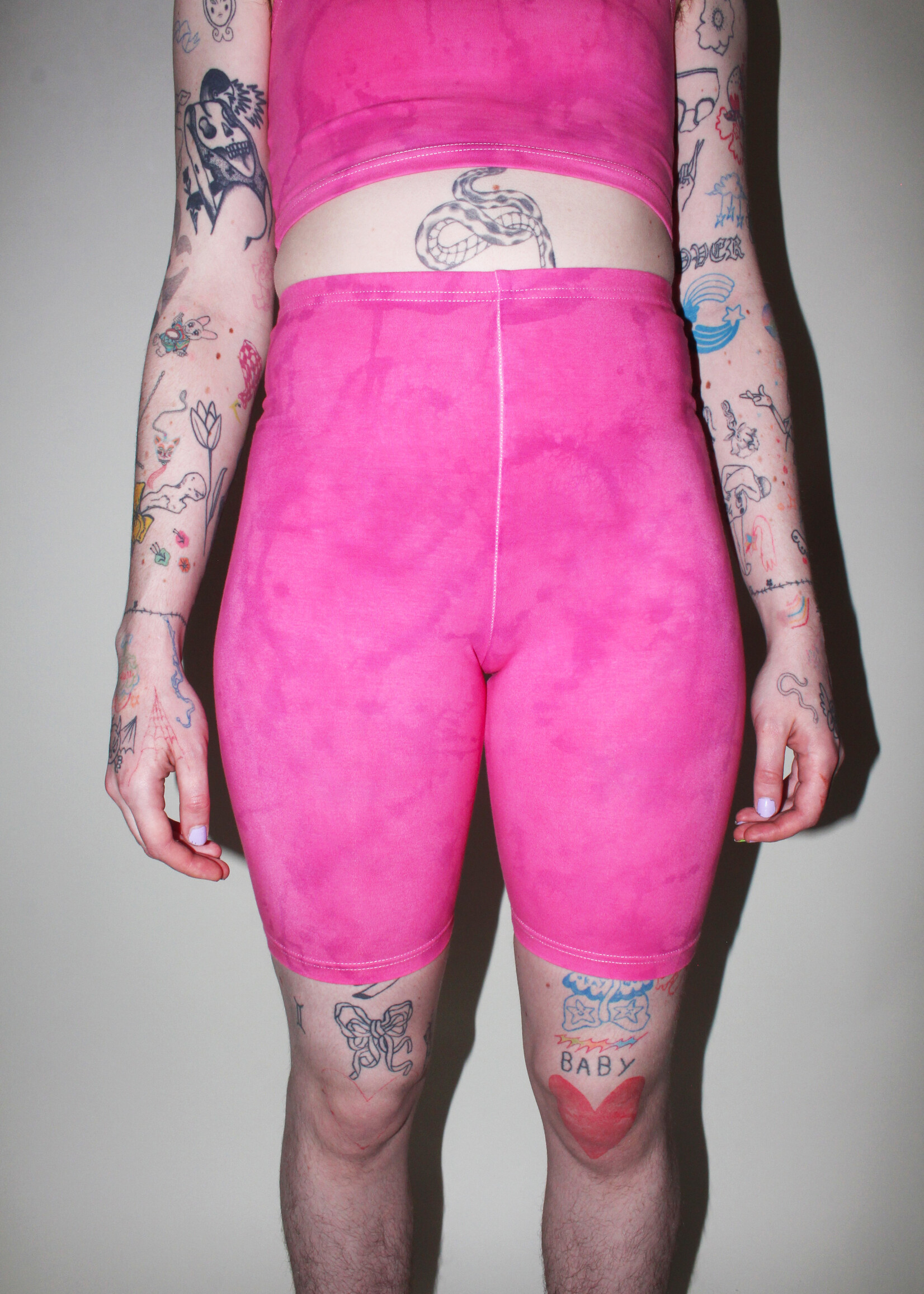 Studio Citizen Studio Citizen Bike Shorts in Pink Dye