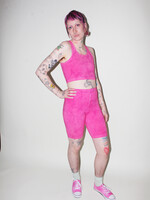 Studio Citizen Bike Shorts in Pink Dye