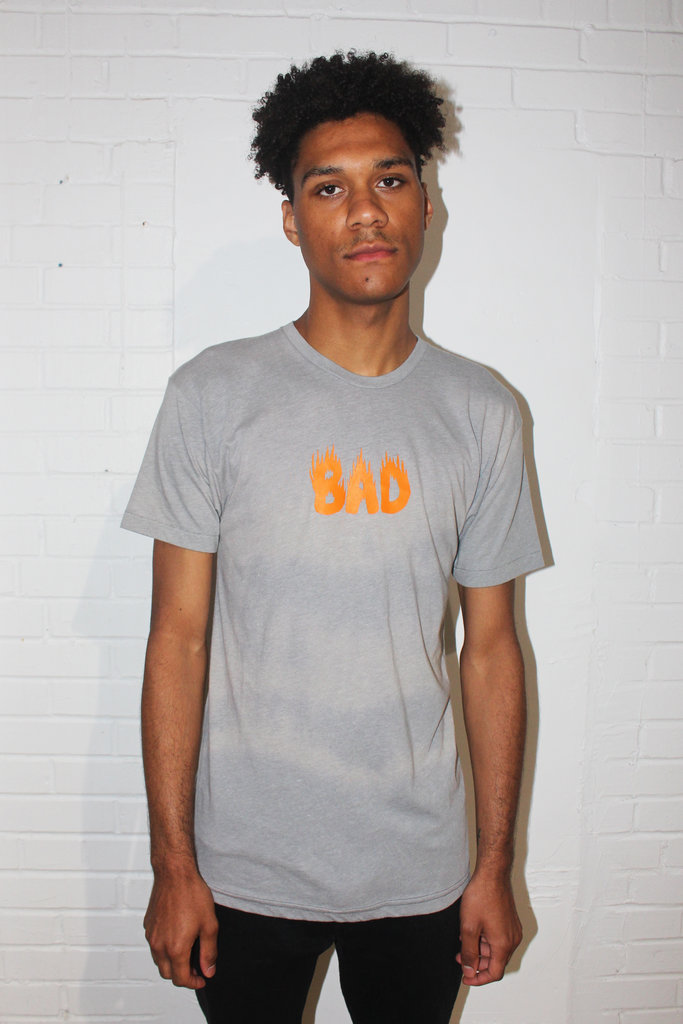 BAD WRLD Bad Wrld Grey 'Bad' T-shirt