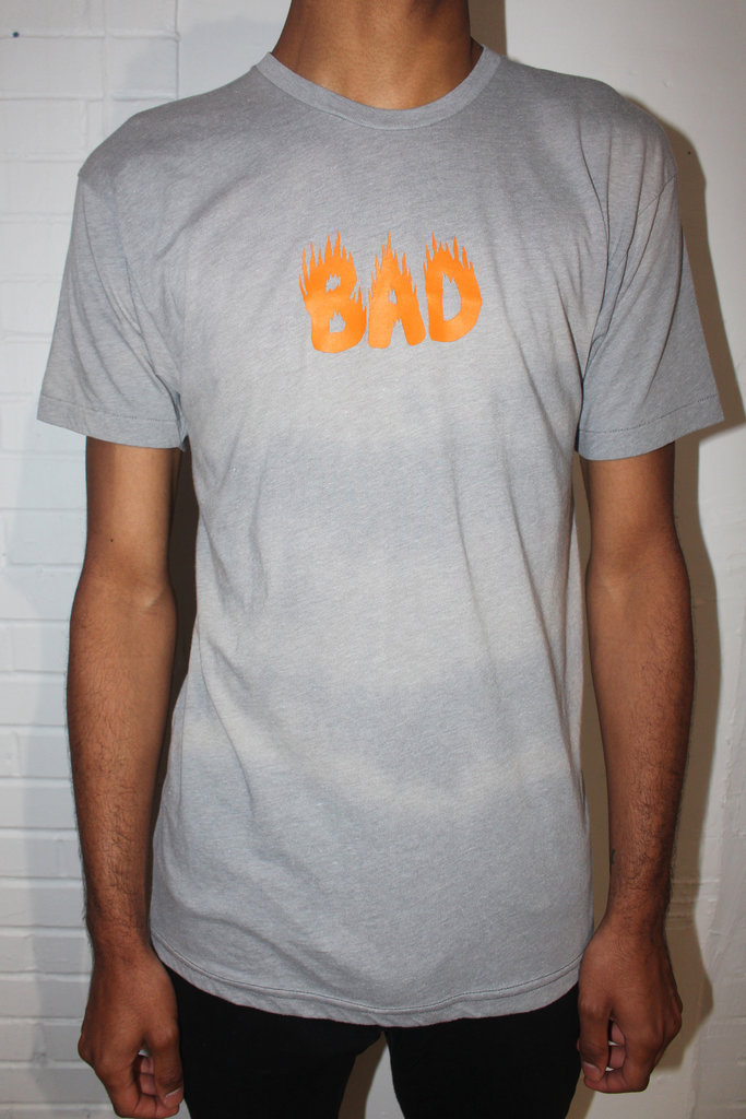 BAD WRLD Bad Wrld Grey 'Bad' T-shirt