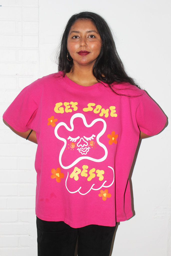 Teen Adult Teen Adult x Citizen Vintage "Get Some Rest" T-shirt in Hot Pink