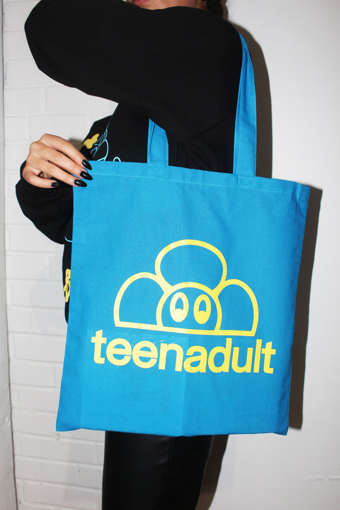 Teen Adult Teen Adult Blue + Yellow Tote Bag