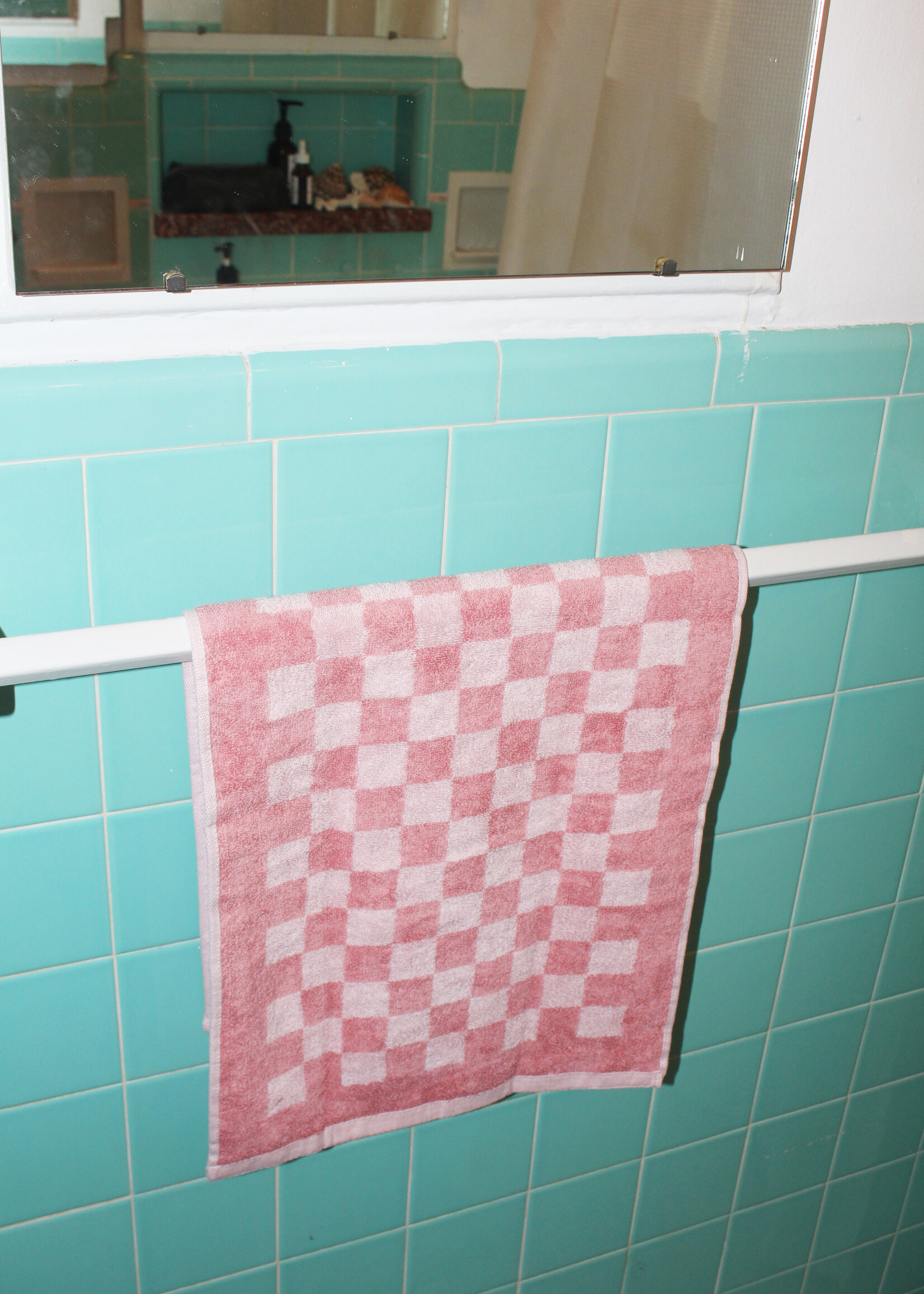 Pink Checkered Towels