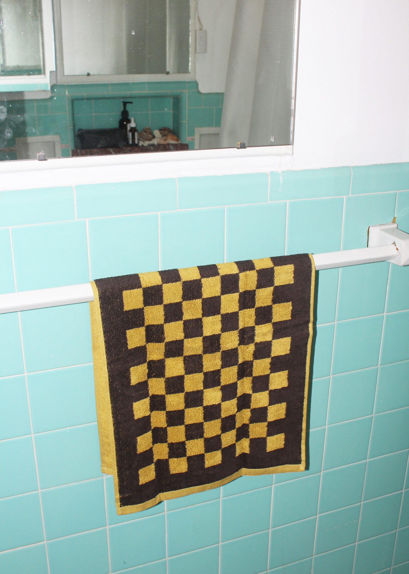 Mustard Checkered Towels