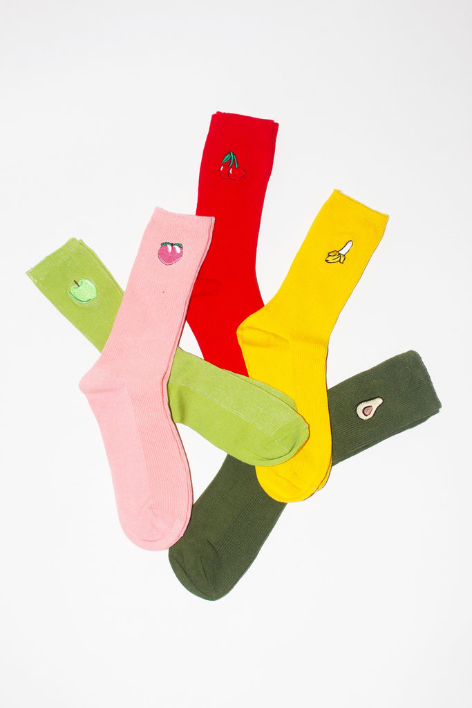 Fruit Emoji Cute Socks