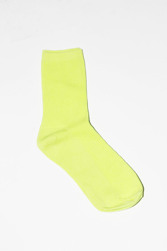 Bright Coloured Narrow Rib Cute Socks