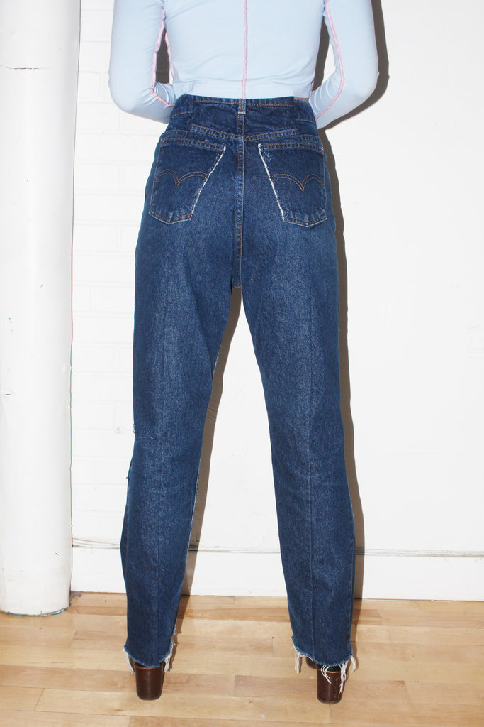 Upcycled Jeans (#38) - Size 27"-28"