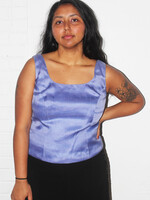 Vintage Sparkly Blue/Purple Tank Top - L