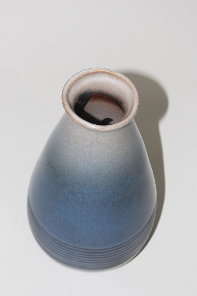 Vintage Vintage Blue Gradient Ceramic Vase