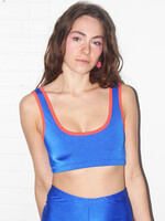 Studio Citizen x Em & May River Top in Electric Blue and Orange