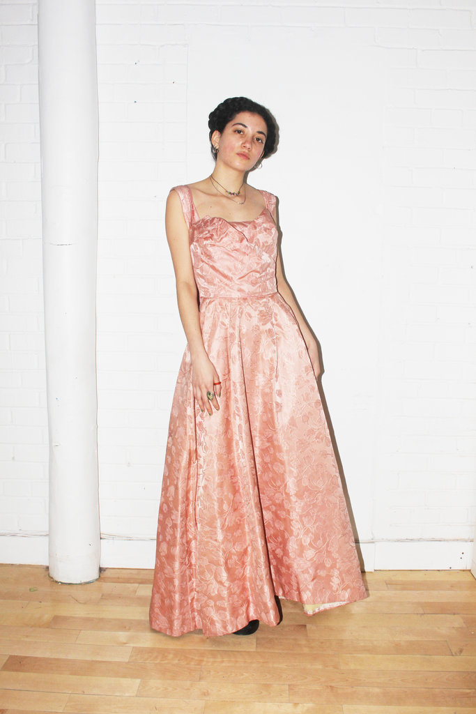 Vintage Vintage Pink Prom Dress - 2XS