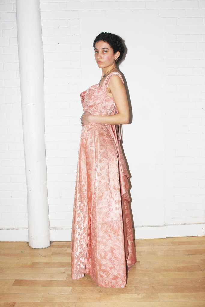 Vintage Vintage Pink Prom Dress - 2XS
