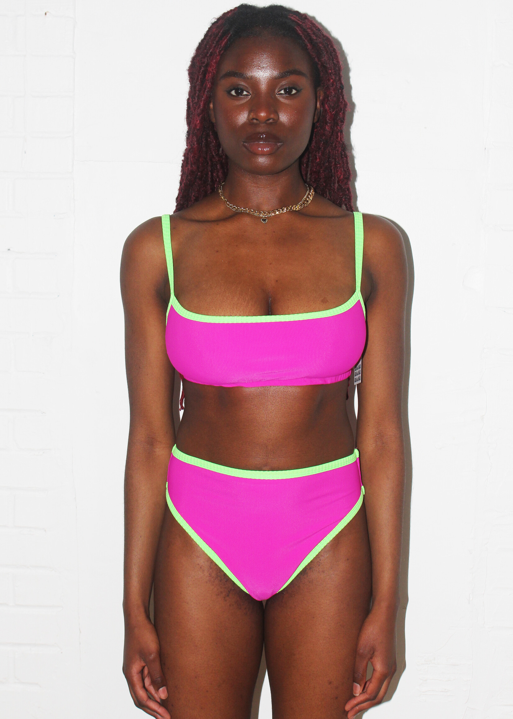 Studio Citizen x Em & May Studio Citizen x Em & May Lizzie Top in Pink and Green
