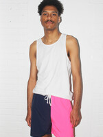 Studio Citizen Unisex Shorts in Neon Pink and Navy
