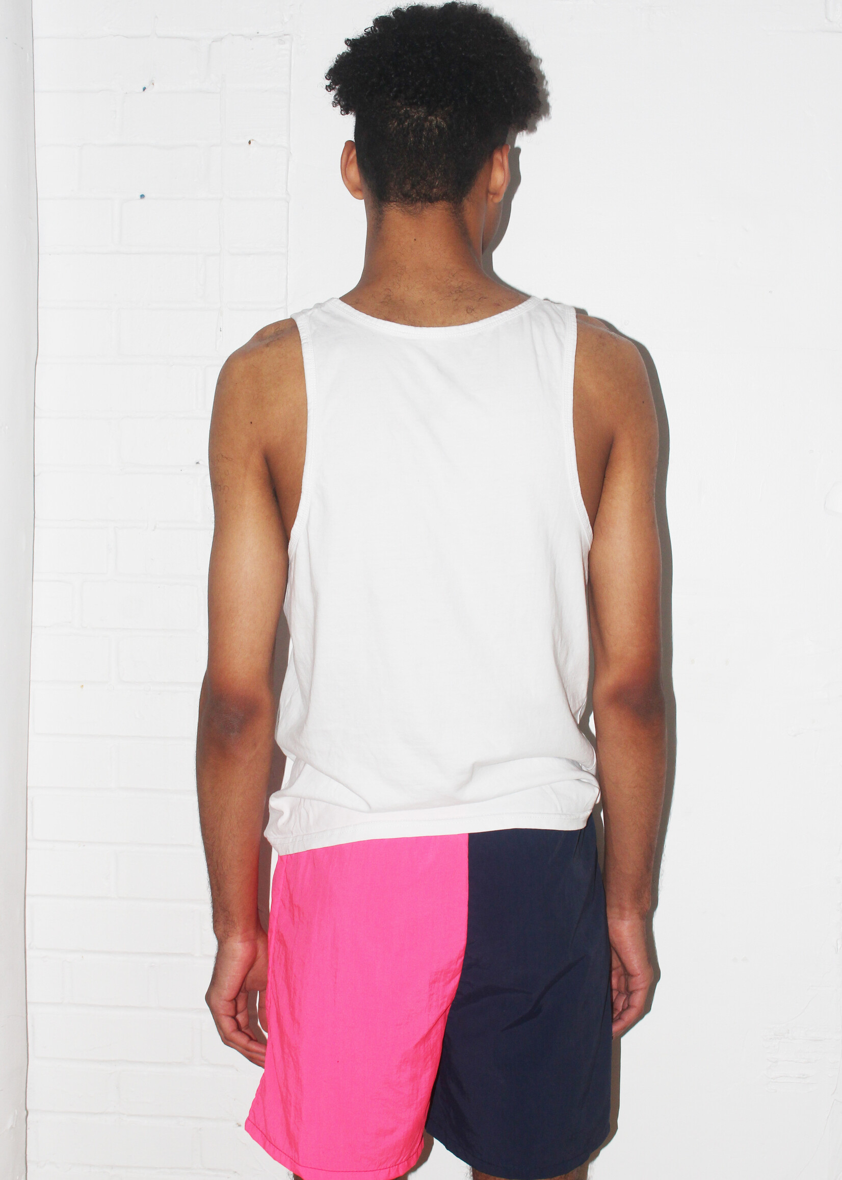 Studio Citizen Studio Citizen Unisex Shorts in Neon Pink and Navy