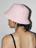 Studio Citizen Bucket Hat in Quilted Pink Terry