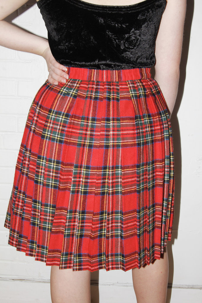 Vintage Vintage Red Plaid Skirt - S/M