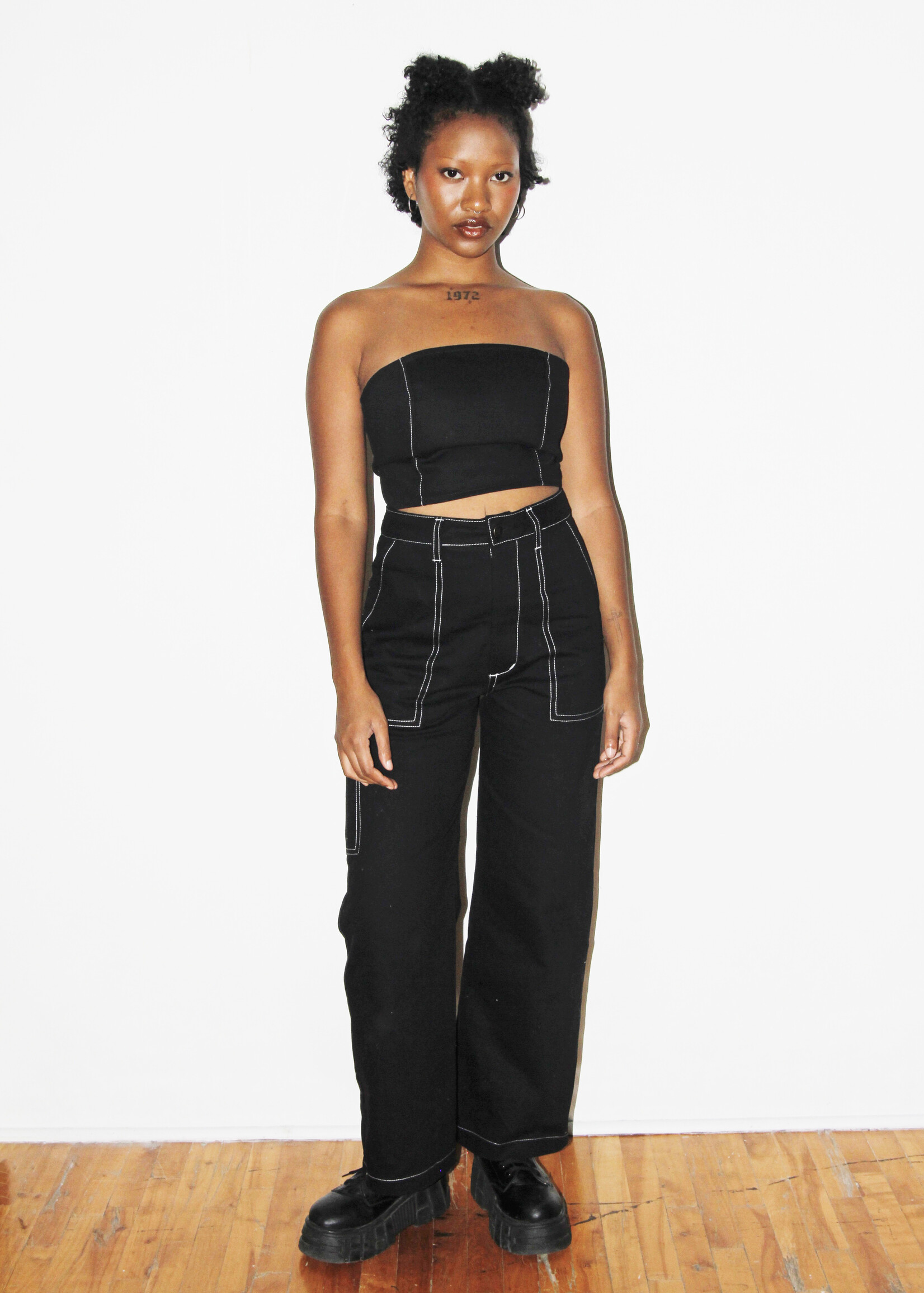 Studio Citizen Studio Citizen Carpenter Pants in Black Denim