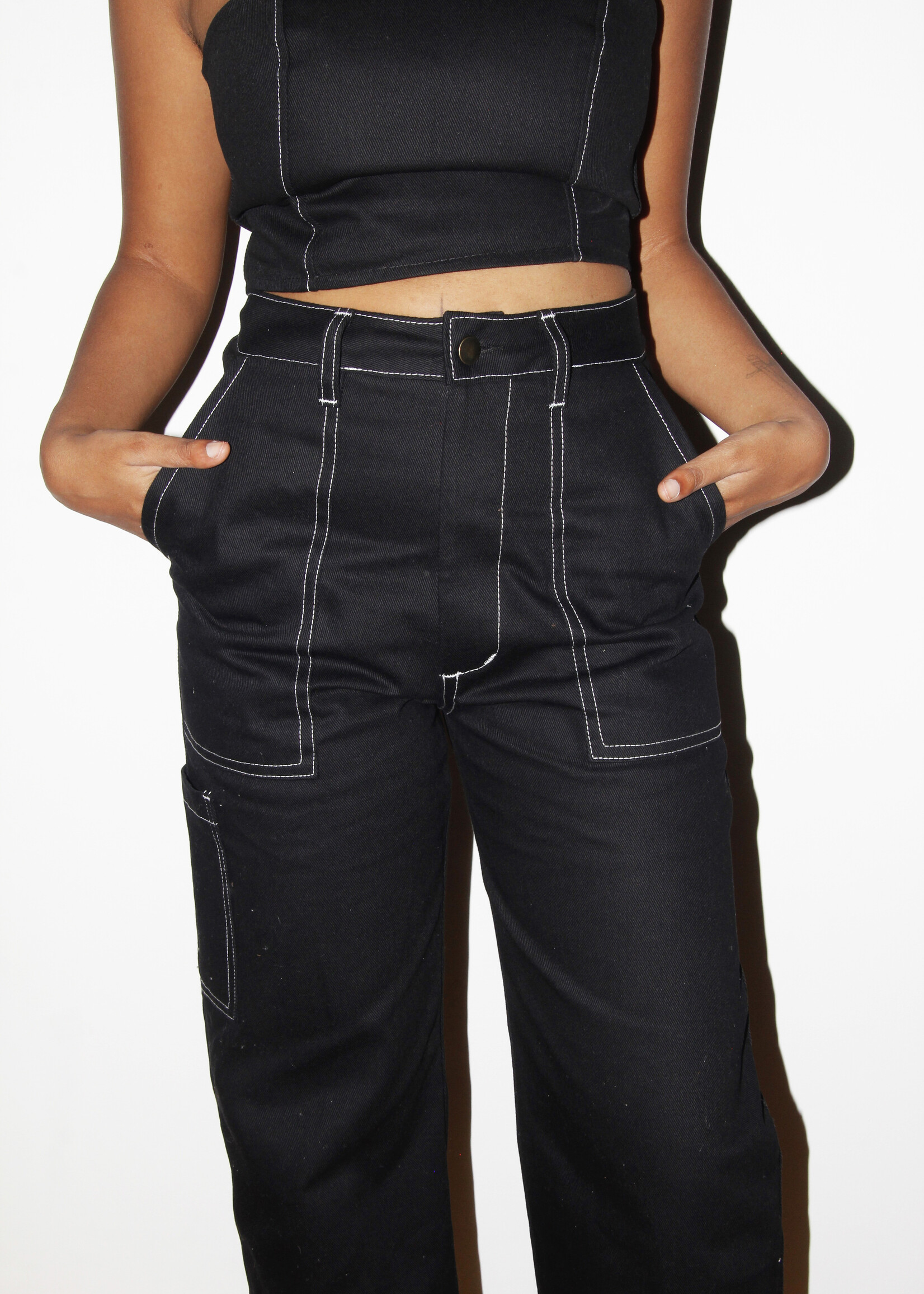 Studio Citizen Studio Citizen Carpenter Pants in Black Denim