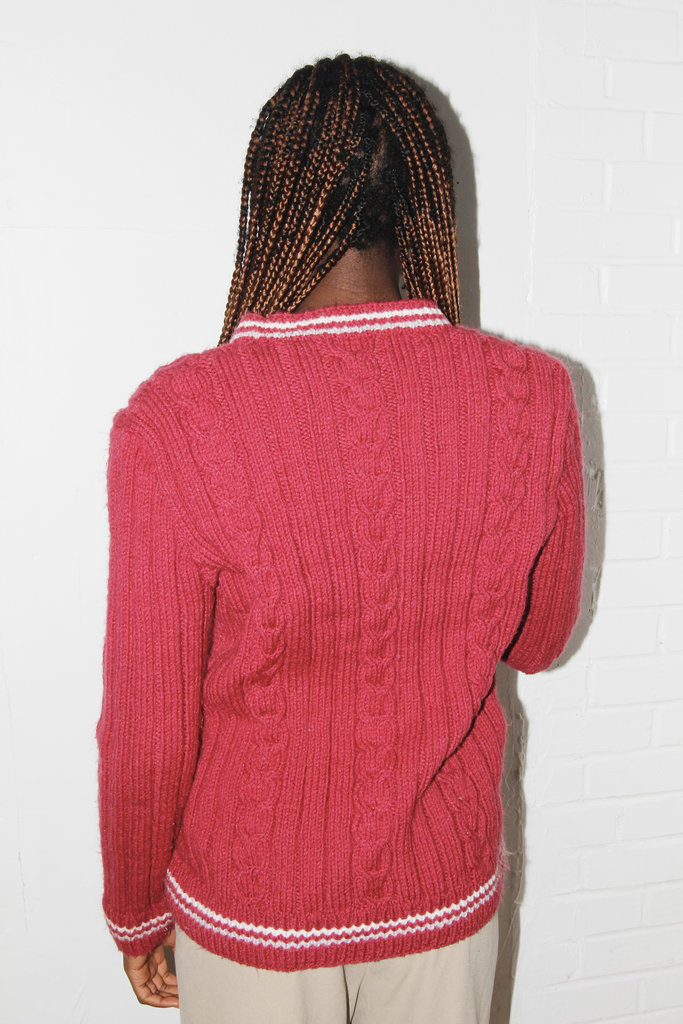 Vintage Vintage Pink Knit Sweater - L
