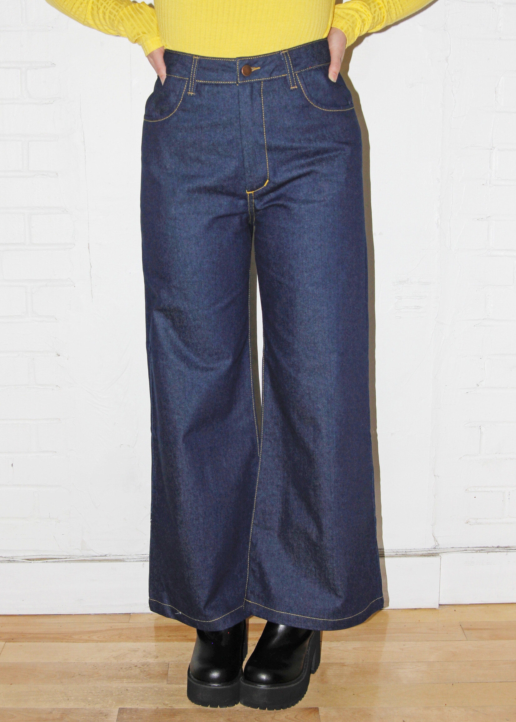 Studio Citizen Studio Citizen Wide Leg Jeans in Dark Denim