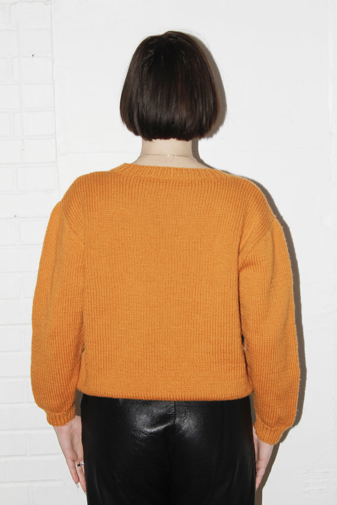Vintage Vintage Orange Plaid Sweater - XL