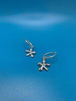 Petite Forge Water Flower Hoop Earrings