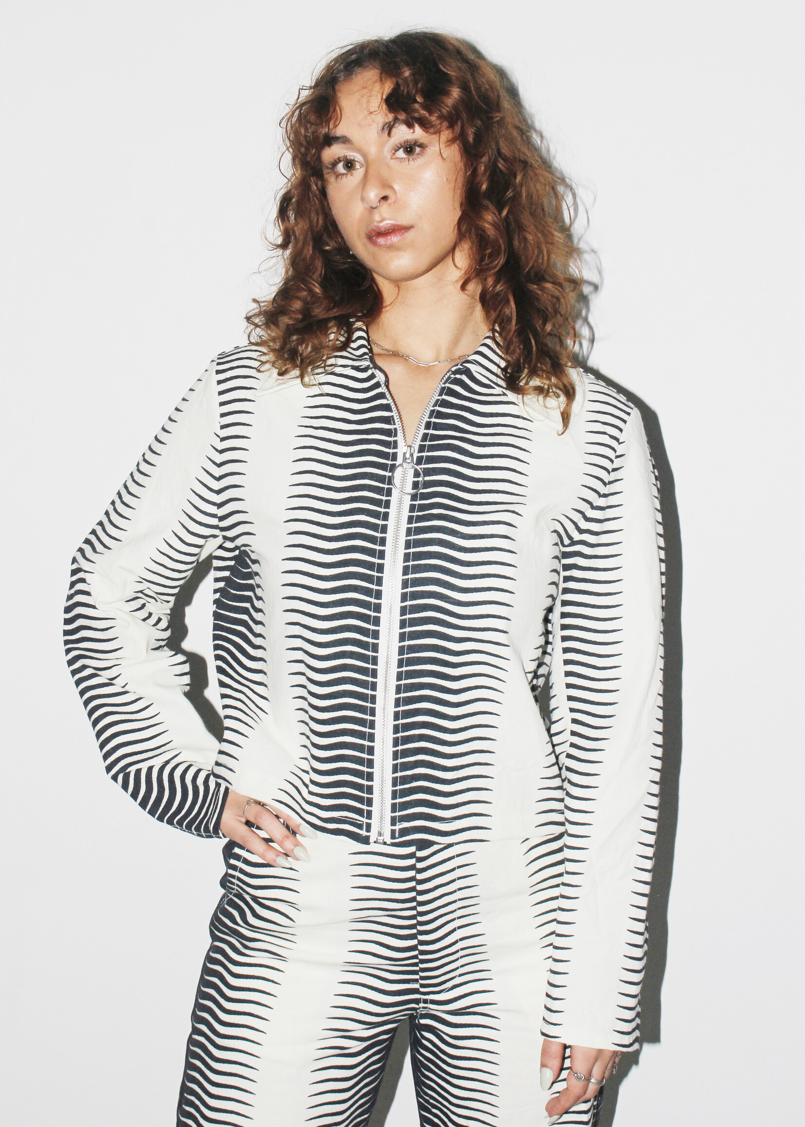 Studio Citizen Studio Citizen Zipper Jacket in Zebra Print