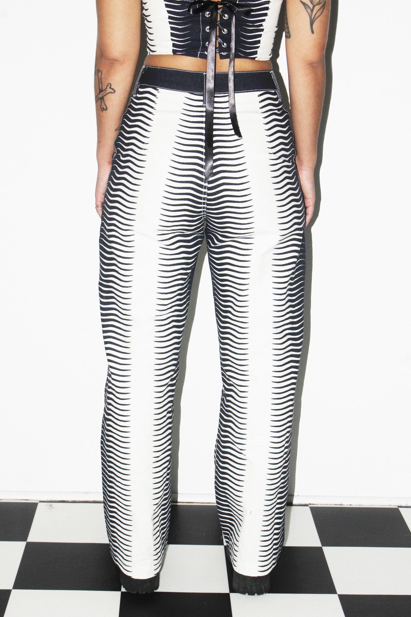 Studio Citizen Straight Cut Pants in Zebra Print - CITIZEN VINTAGE