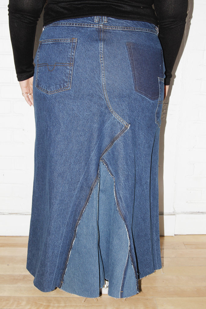 Studio Citizen Upcycled Maxi Denim Skirt (#1) - Size 42"-43"