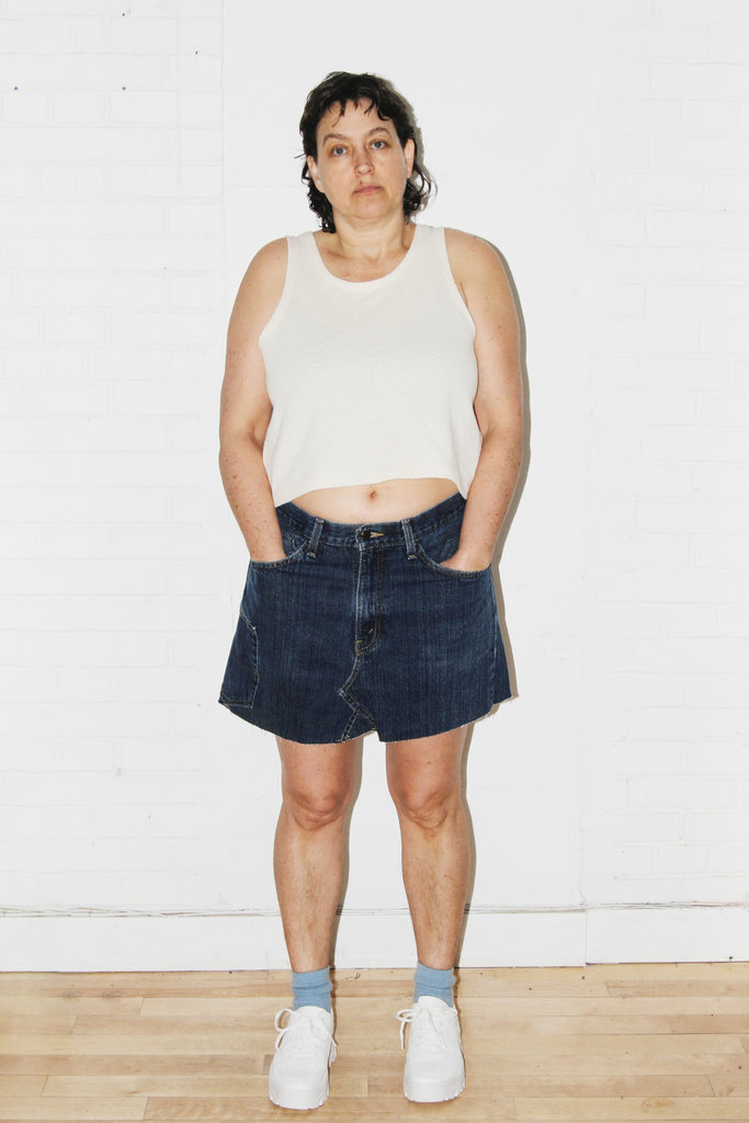Studio Citizen Upcycled Mini Denim Skirt (#2) - Size 36"-37"