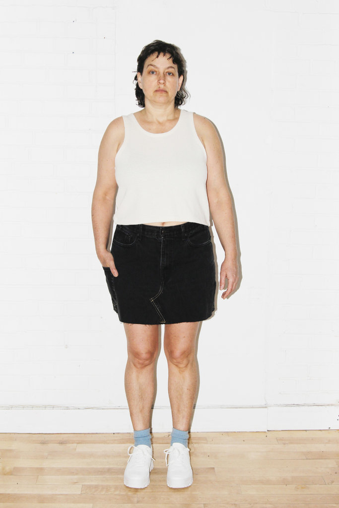 Studio Citizen Upcycled Mini Denim Skirt (#3) - Size 36"-37"
